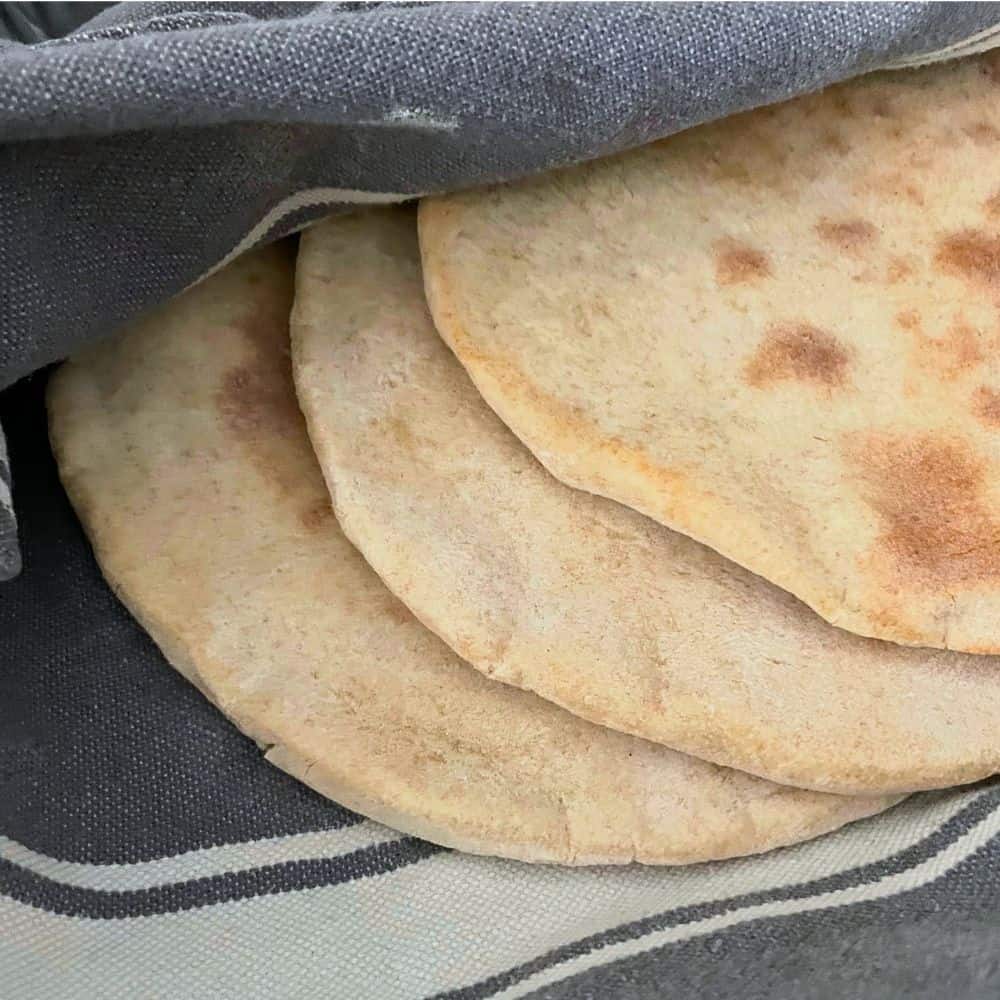Pita Bread on a cloth