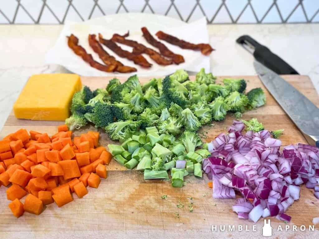 cut vegetables