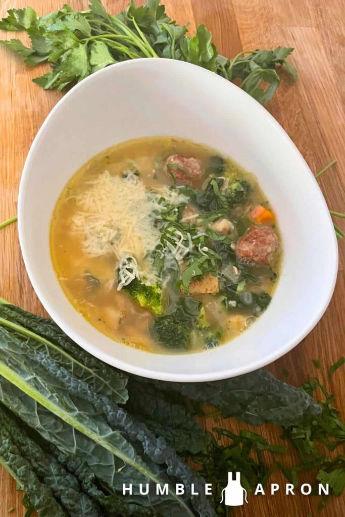 tuscan kale soup with white beans and sausage