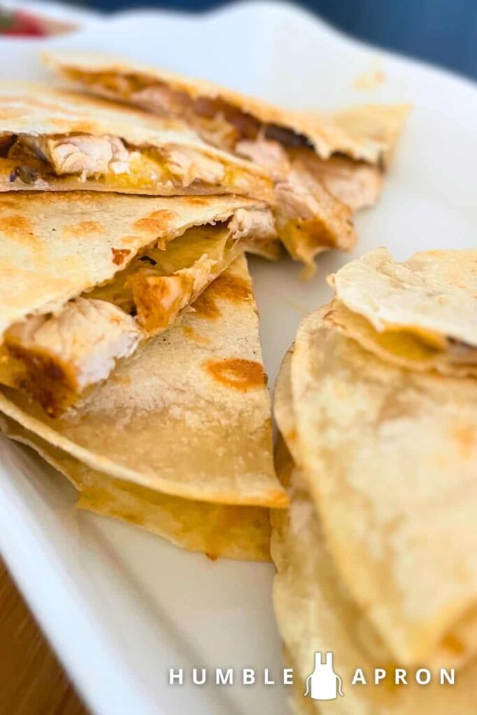 quesadilla in a serving dish