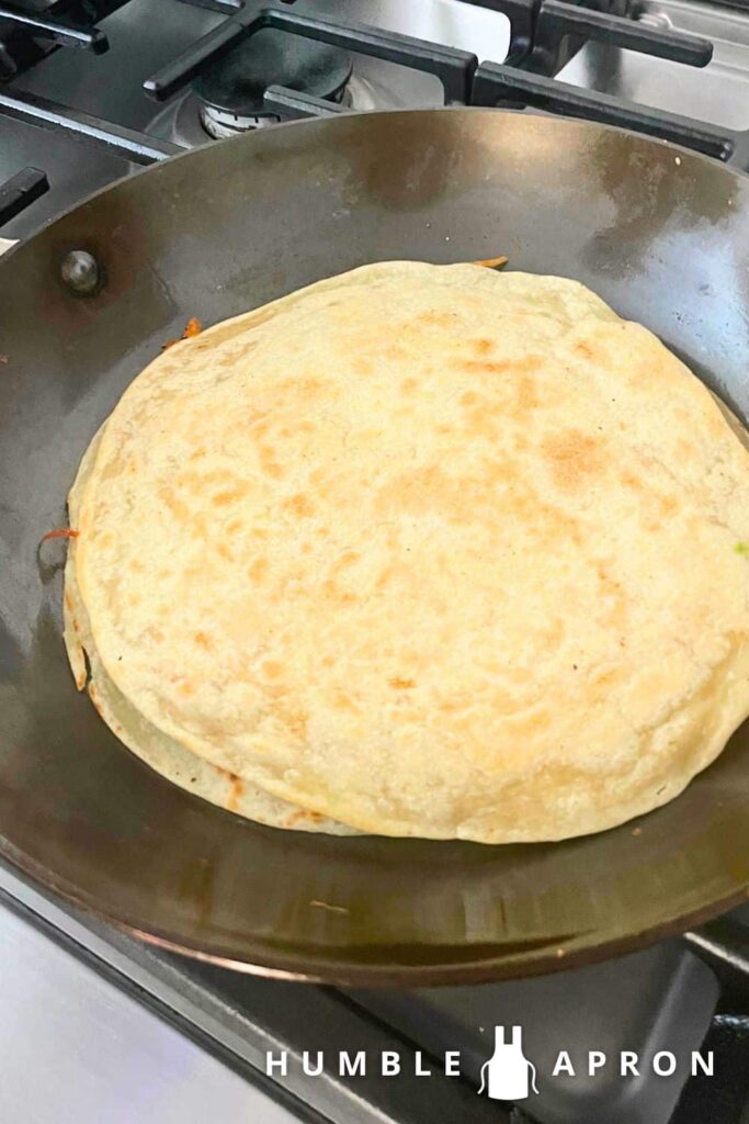 Quesadilla in a pan